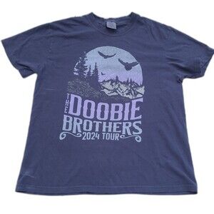 Doobie Brothers 2024 Tour t-shirt  back Dates band tee